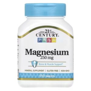 مكمل المغنيسيوم – 250mg من 21st century