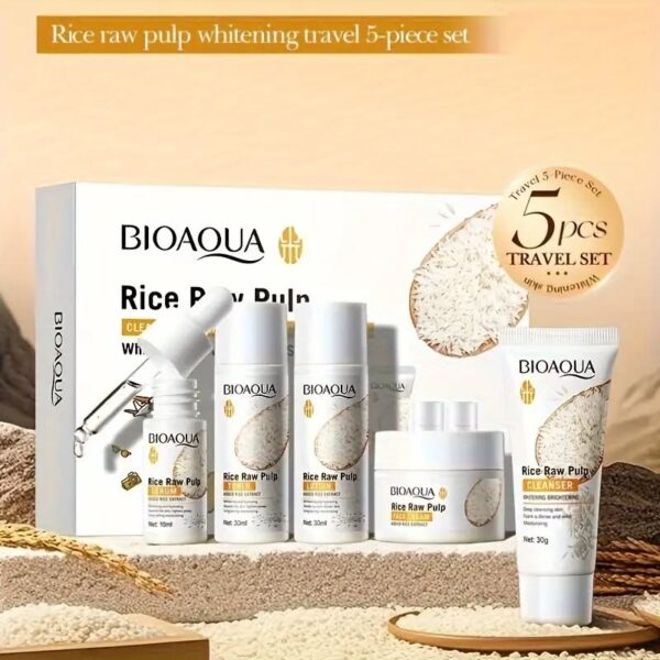 مجموعة bioaqua للعناية اليومية – بخلاصة الأرز الطبيعي (5 قطع)