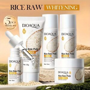 مجموعة bioaqua للعناية اليومية – بخلاصة الأرز الطبيعي (5 قطع)