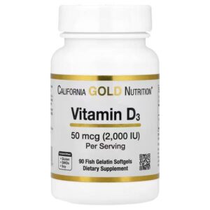 فيتامين d3 – california gold nutrition – تركيز 2000 وحدة