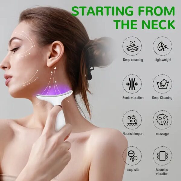 جهاز rechargeable beauty device – شد وتدليك الوجه والرقبة